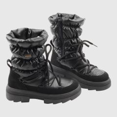 Moena-svart-vinterkänga-waterproof-dragkedja-softsole