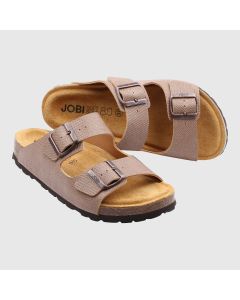 beige sandal, toffel med softsole 8.0