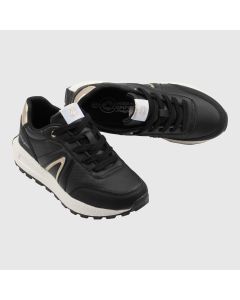 Svart Sneakers guld inslag 