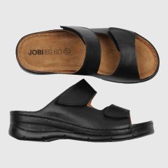 Komfortsandal som avlastar vid hälsporre. Med kil och Softsole 8.0 8 mm dämpningssula. 