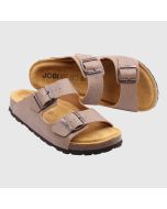 beige sandal, toffel med softsole 8.0