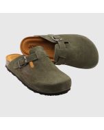 Barcelona sandaltoffel i färg khaki. SoftSole 8.0 innersula.