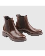 Jodhpurs i brunt skinn.