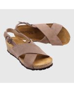 Sandaletter för kräsna fötter. Beige skinnsandalett från Footsoul.