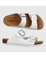 Populära sandalen med Softsole 8.0 nu i präglad matt mörkblå.