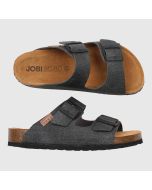 Vit fotbäddssandal a la Birkenstock. Vit eco-leather och vit sula. Bra arbetssko inom bl.a. vård och omsorg.