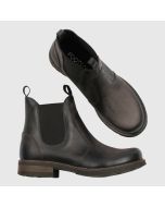 Klassisk gråbrun jodhpurs / chelsea boots i skinn med bekväm dämpningssula.