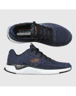 Svarta sneakers Skechers Skyline Surefire - sköna promenadskor.