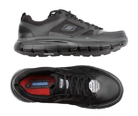Skechers halksäkra arbetssko för kök och restaurang.