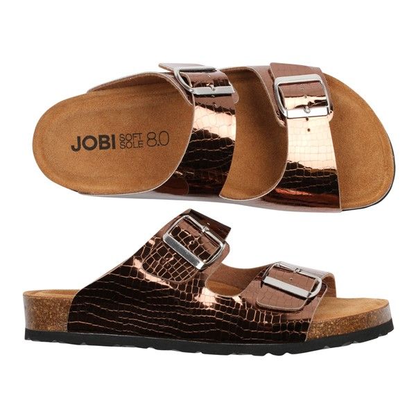 Populära Softsole 8.0-sandalen nu i läcker bronsfärgad präglad lack!