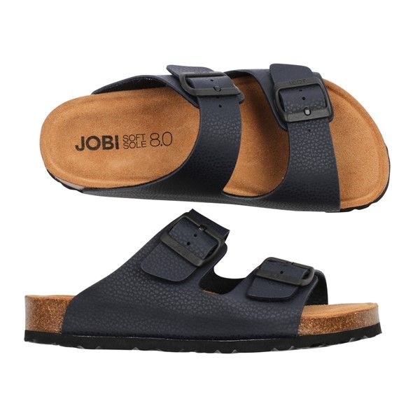 Populära sandalen med Softsole 8.0 nu i präglad matt mörkblå.