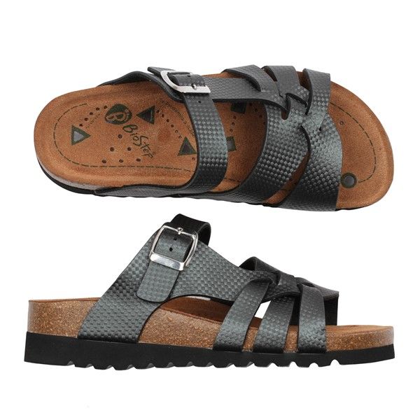 Sandal med magnetsula - trendigt grafitgrå!