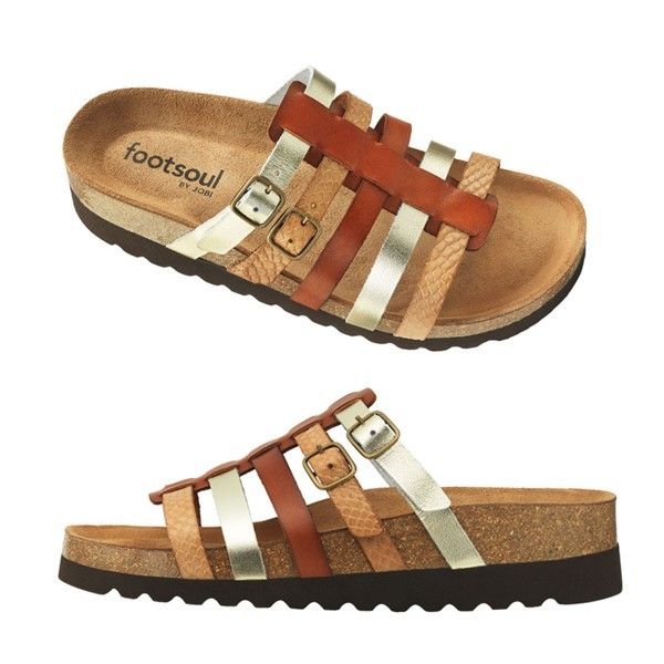 Somrig sandal på skön fotbädd.