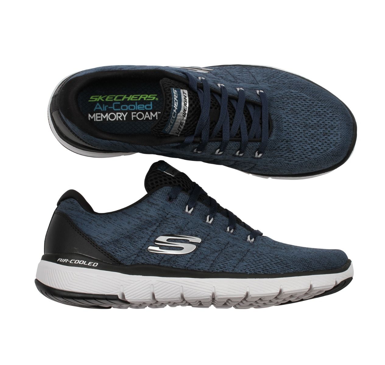 Marinblå sneakers Skechers Flex Advantage 3.0 Stally.