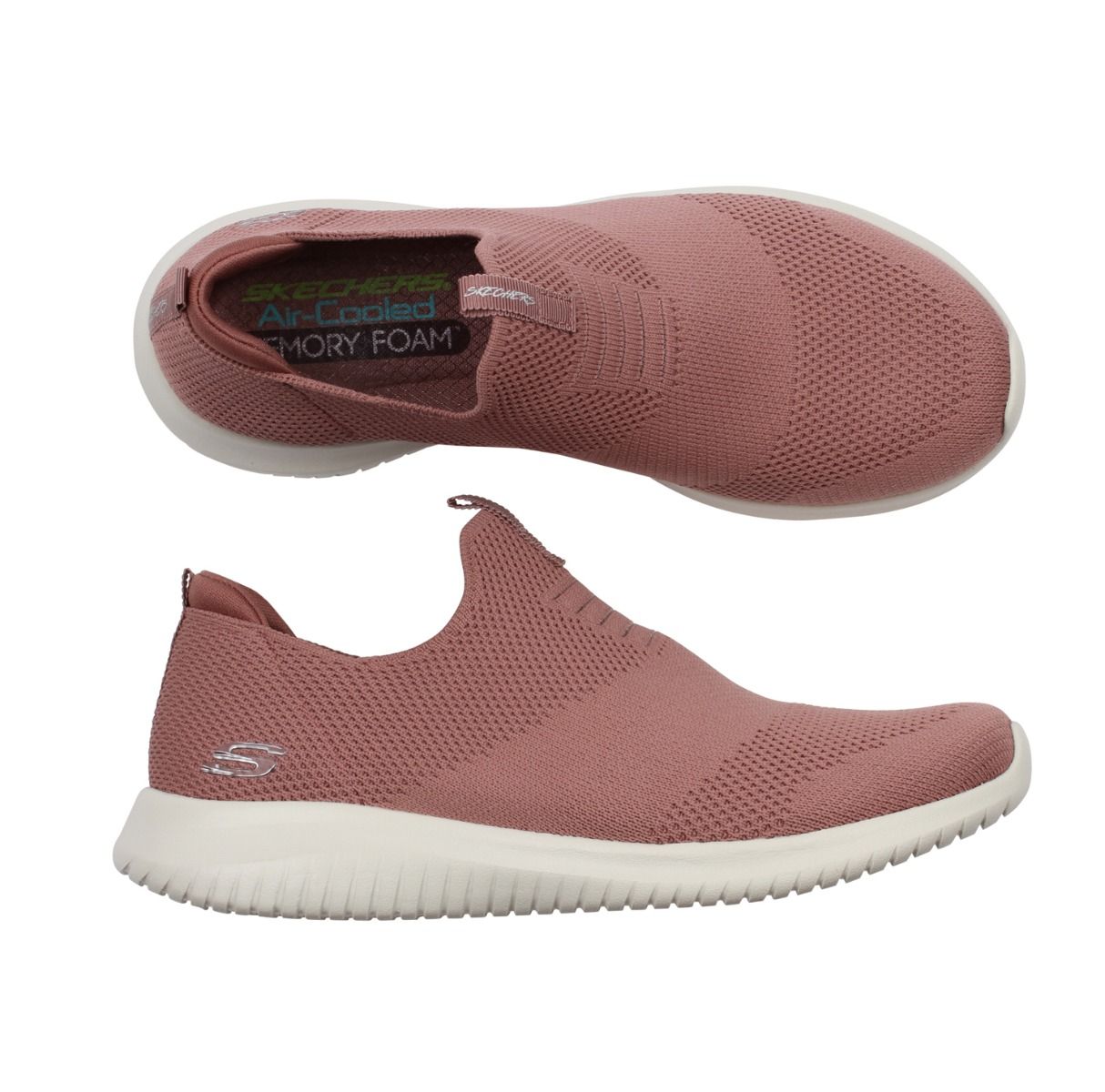 Skechers Ultra flex First Take rosa sneakers.