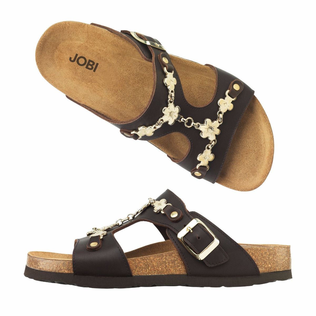 Läckraste jobbsandalen! I skinn med anatomisk fotbädd.
